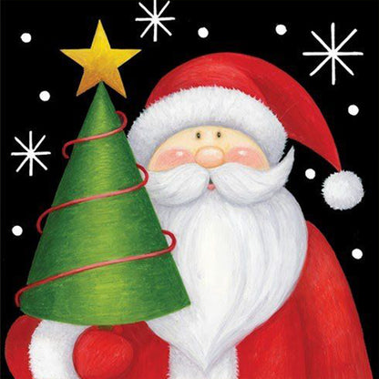 Cute Santa Claus - Full Square Drill Diamond Painting 30*30CM