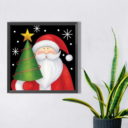 Cute Santa Claus - Full Square Drill Diamond Painting 30*30CM