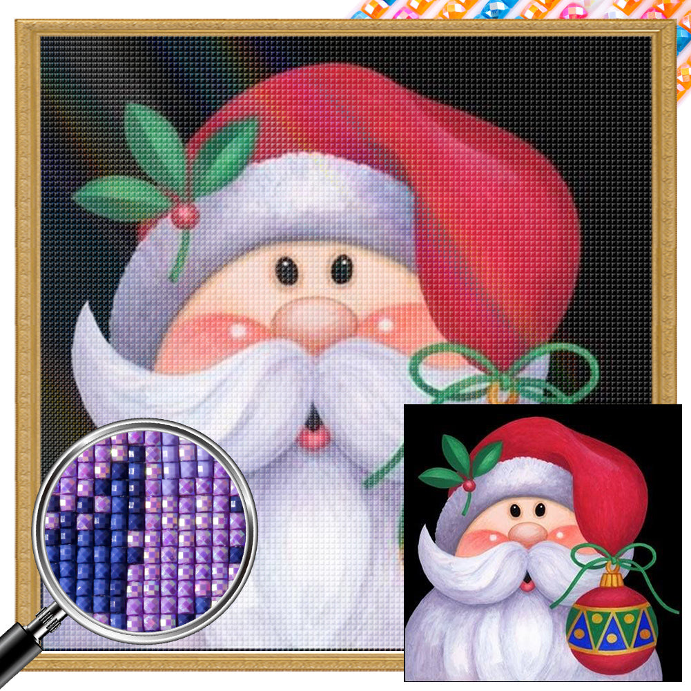 Cute Santa Claus - Full Square Drill Diamond Painting 30*30CM