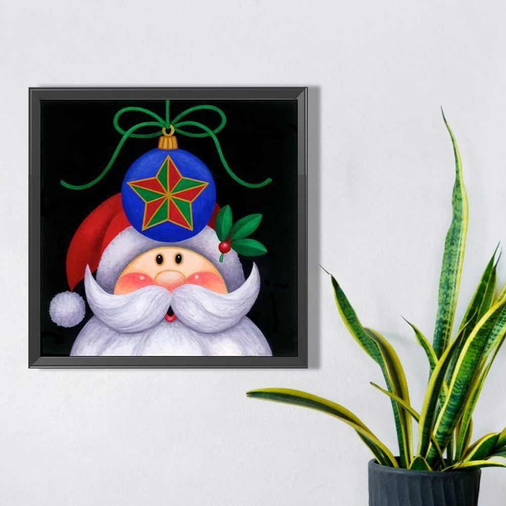 Cute Santa Claus - Full Square Drill Diamond Painting 30*30CM