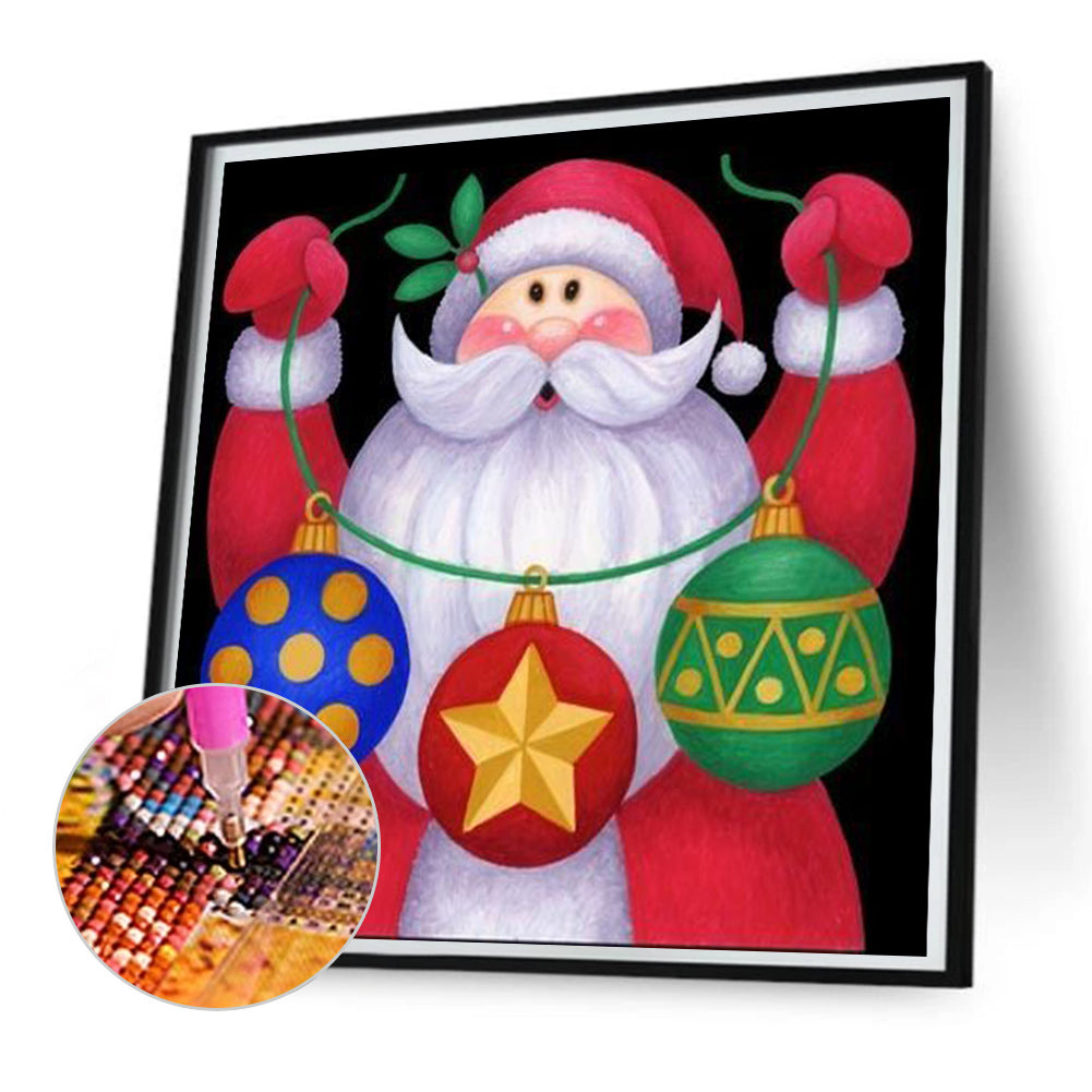 Cute Santa Claus - Full Square Drill Diamond Painting 30*30CM