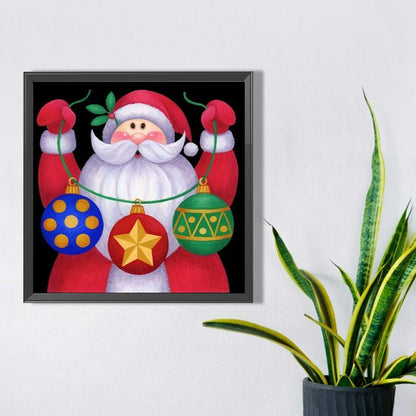 Cute Santa Claus - Full Square Drill Diamond Painting 30*30CM