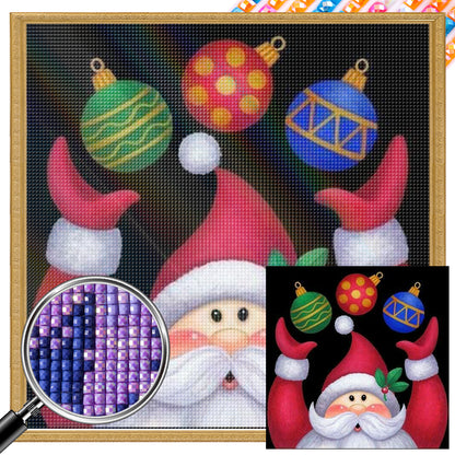 Cute Santa Claus - Full Square Drill Diamond Painting 30*30CM