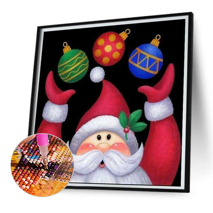 Cute Santa Claus - Full Square Drill Diamond Painting 30*30CM