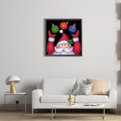 Cute Santa Claus - Full Square Drill Diamond Painting 30*30CM