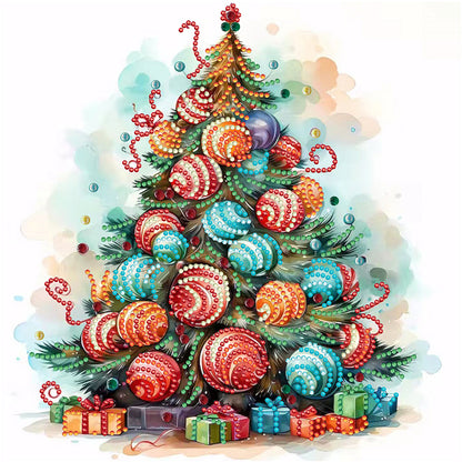 Christmas Tree - Special Shaped Drill Diamond Painting 30*30CM