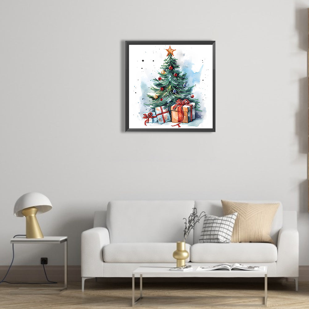 Christmas Tree - Special Shaped Drill Diamond Painting 30*30CM