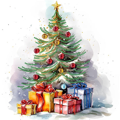 Christmas Tree - Special Shaped Drill Diamond Painting 30*30CM