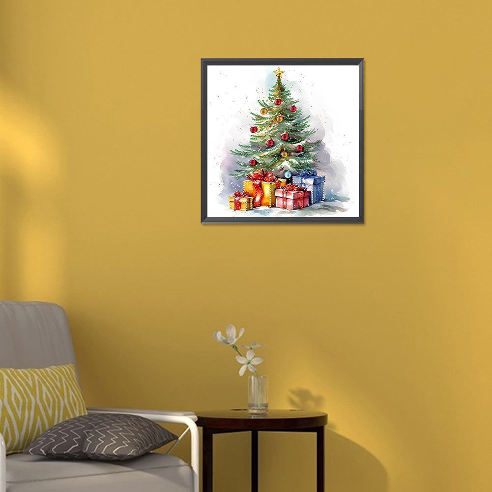 Christmas Tree - Special Shaped Drill Diamond Painting 30*30CM