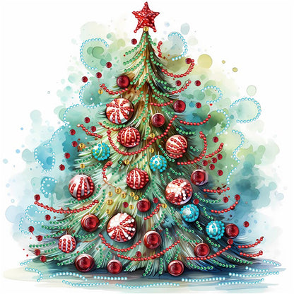 Christmas Tree - Special Shaped Drill Diamond Painting 30*30CM