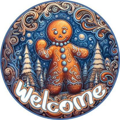 Gingerbread Boy - Full Round Drill Diamond Painting 40*40CM