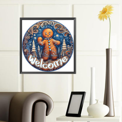 Gingerbread Boy - Full Round Drill Diamond Painting 40*40CM
