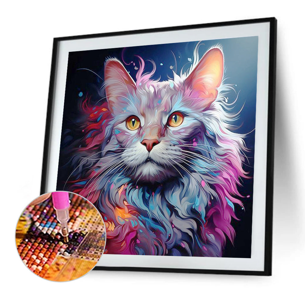 Colorful Cats - Full Square Drill Diamond Painting 40*40CM