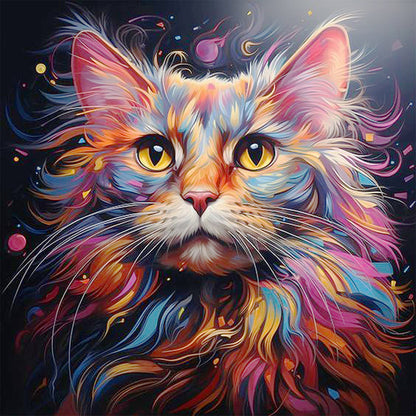 Colorful Cats - Full Square Drill Diamond Painting 40*40CM