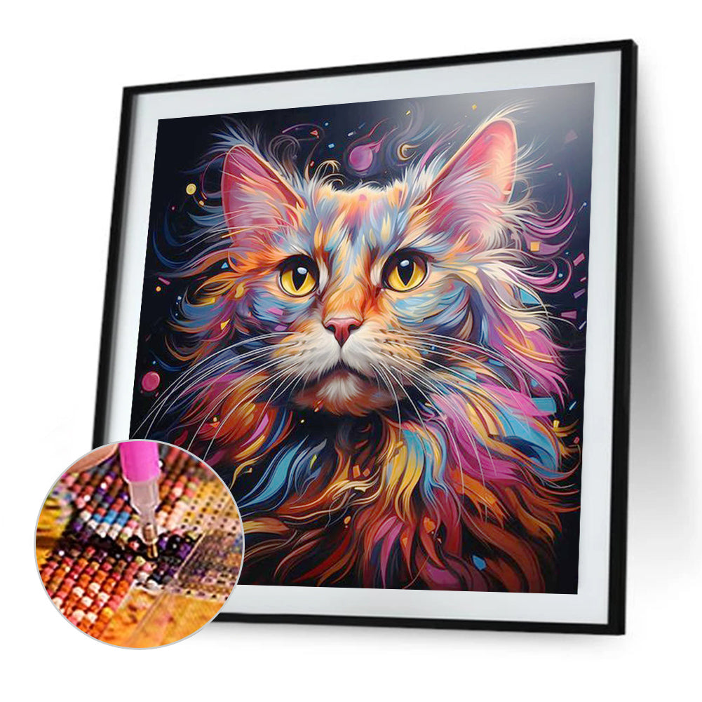 Colorful Cats - Full Square Drill Diamond Painting 40*40CM