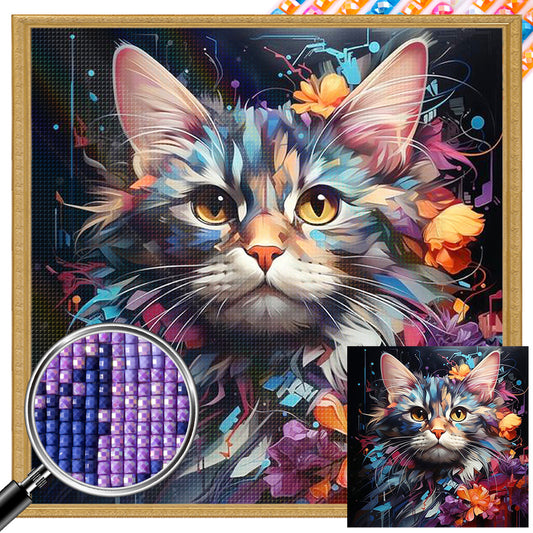 Colorful Cats - Full Square Drill Diamond Painting 40*40CM