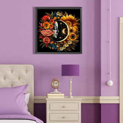 Celestial Bodies, Sun And Moon - Yin And Yang Zodiac Signs - Full Round Drill Diamond Painting 40*40CM