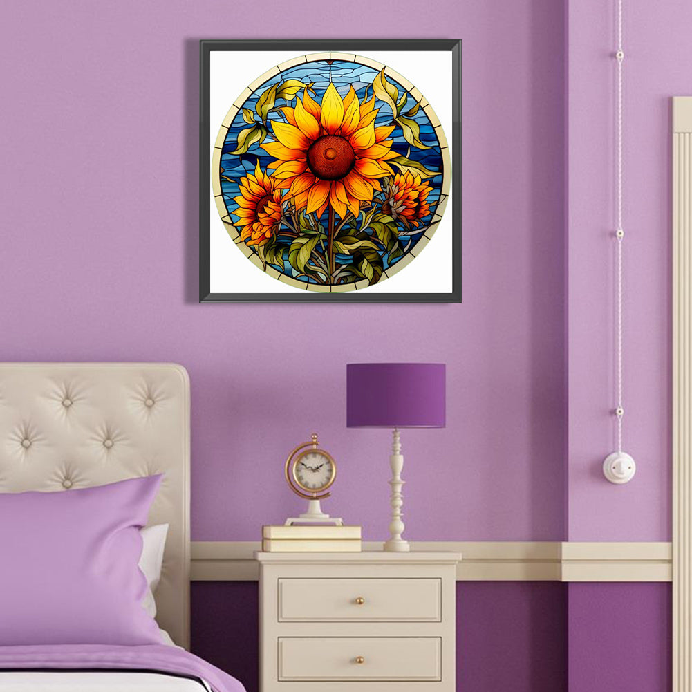 Sunflower - Full Round Drill Diamond Painting 40*40CM