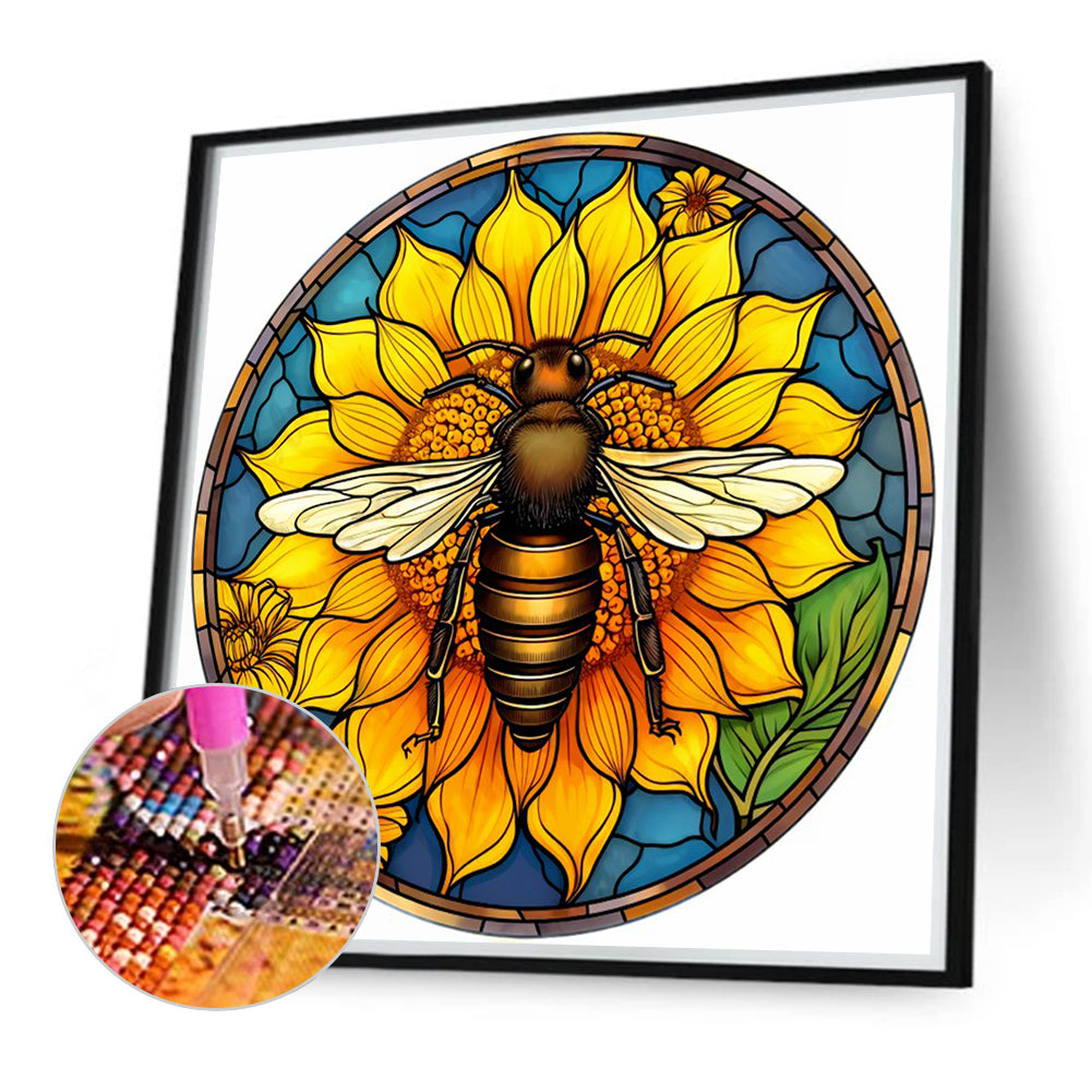 Sunflower - Full Round Drill Diamond Painting 40*40CM