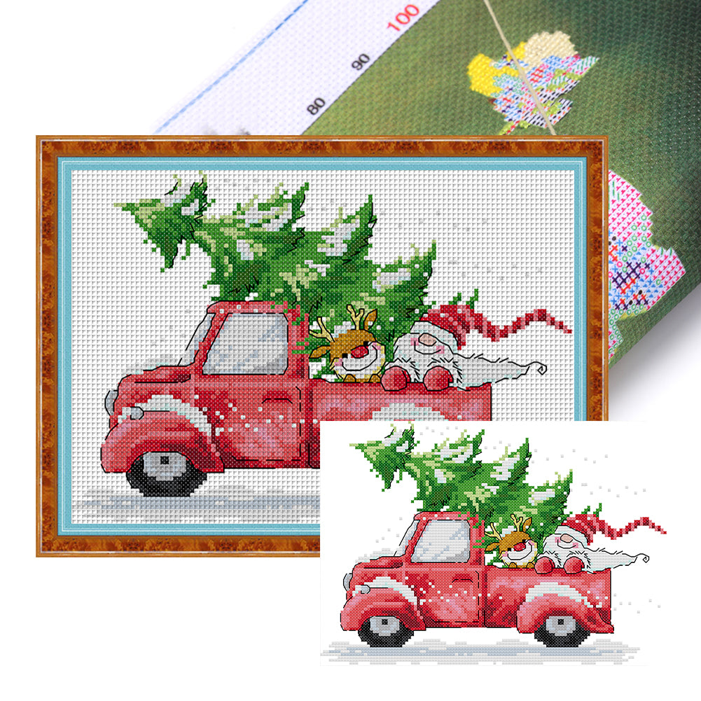 Christmas Eve - 14CT Stamped Cross Stitch 29*20CM(Joy Sunday)