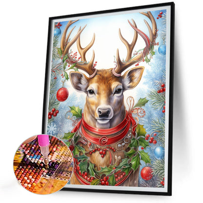 Christmas Animals - Full AB Dril Square Diamond Painting 30*40CM