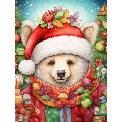 Christmas Animals - Full AB Dril Square Diamond Painting 30*40CM