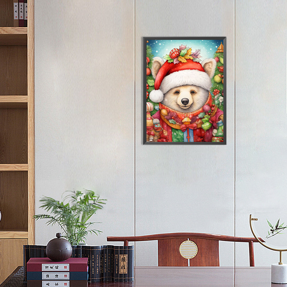 Christmas Animals - Full AB Dril Square Diamond Painting 30*40CM