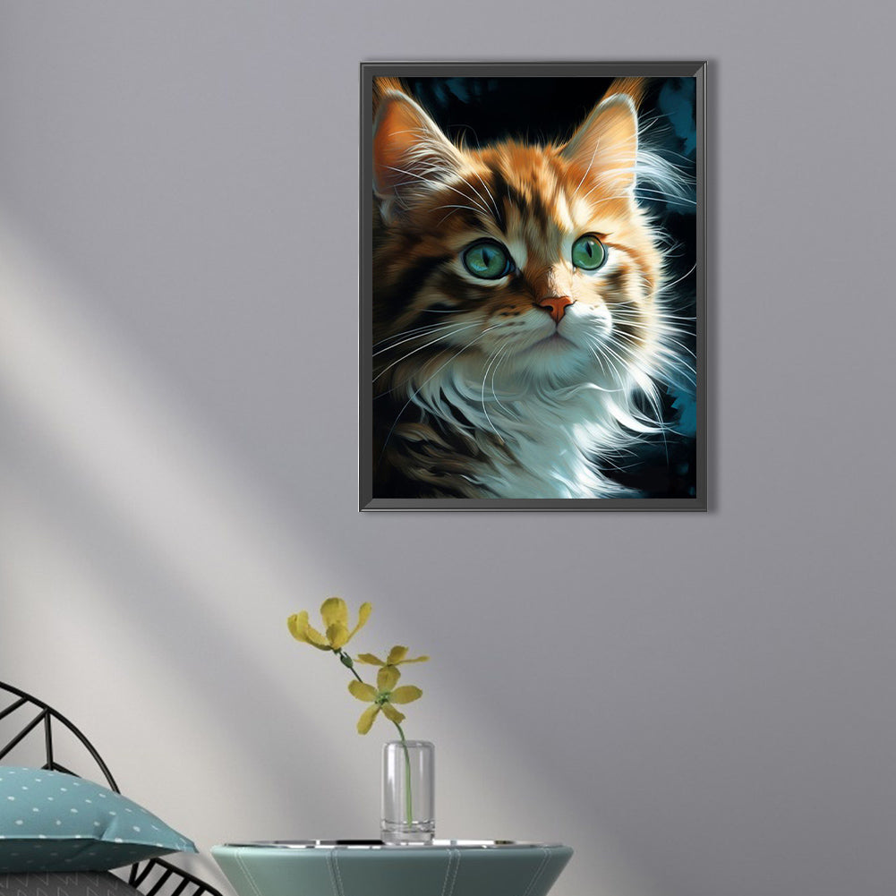 Cat - Full AB Dril Square Diamond Painting 30*40CM