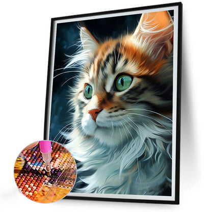 Cat - Full AB Dril Square Diamond Painting 30*40CM