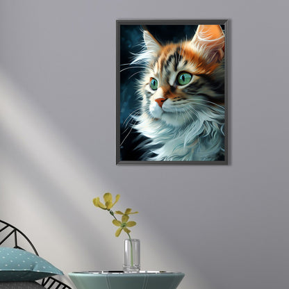 Cat - Full AB Dril Square Diamond Painting 30*40CM