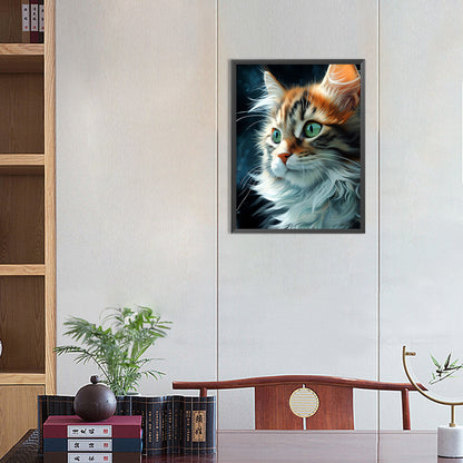 Cat - Full AB Dril Square Diamond Painting 30*40CM