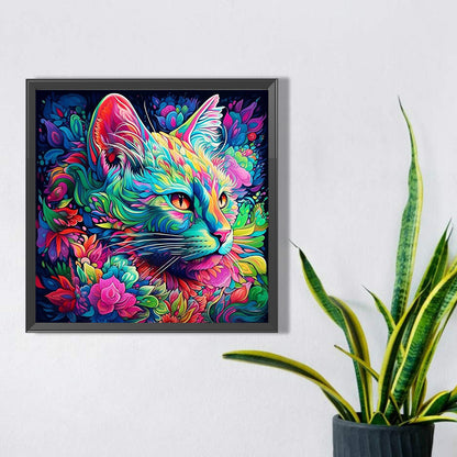 Cat - Full AB Dril Round Diamond Painting 40*40CM