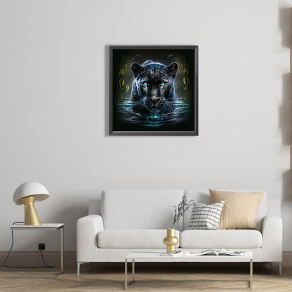 Black Panther - Full AB Dril Round Diamond Painting 40*40CM