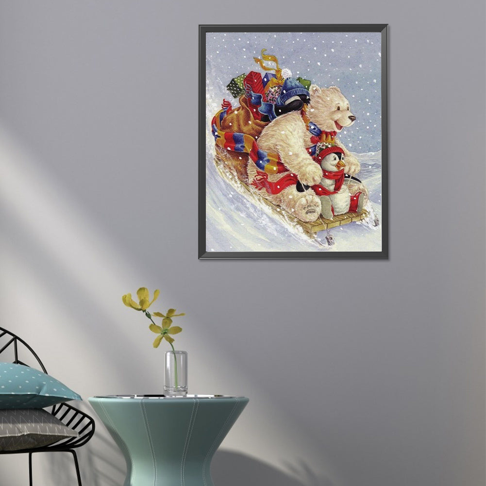 Polar Animals - Full Round Drill Diamond Painting 40*50CM