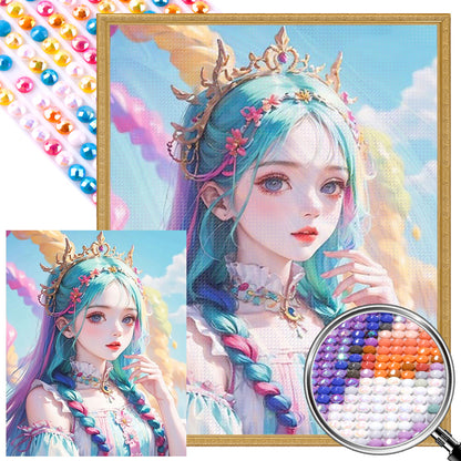 Comic Girl - Full AB Dril Round Diamond Painting 40*50CM