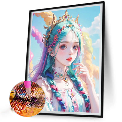 Comic Girl - Full AB Dril Round Diamond Painting 40*50CM