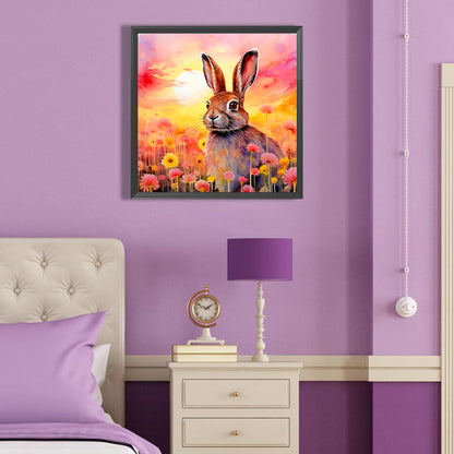 Daisy And Rabbit - Full Round Drill Diamond Painting 40*40CM