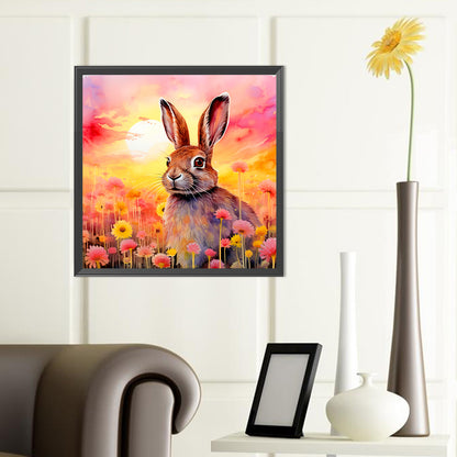 Daisy And Rabbit - Full Round Drill Diamond Painting 40*40CM