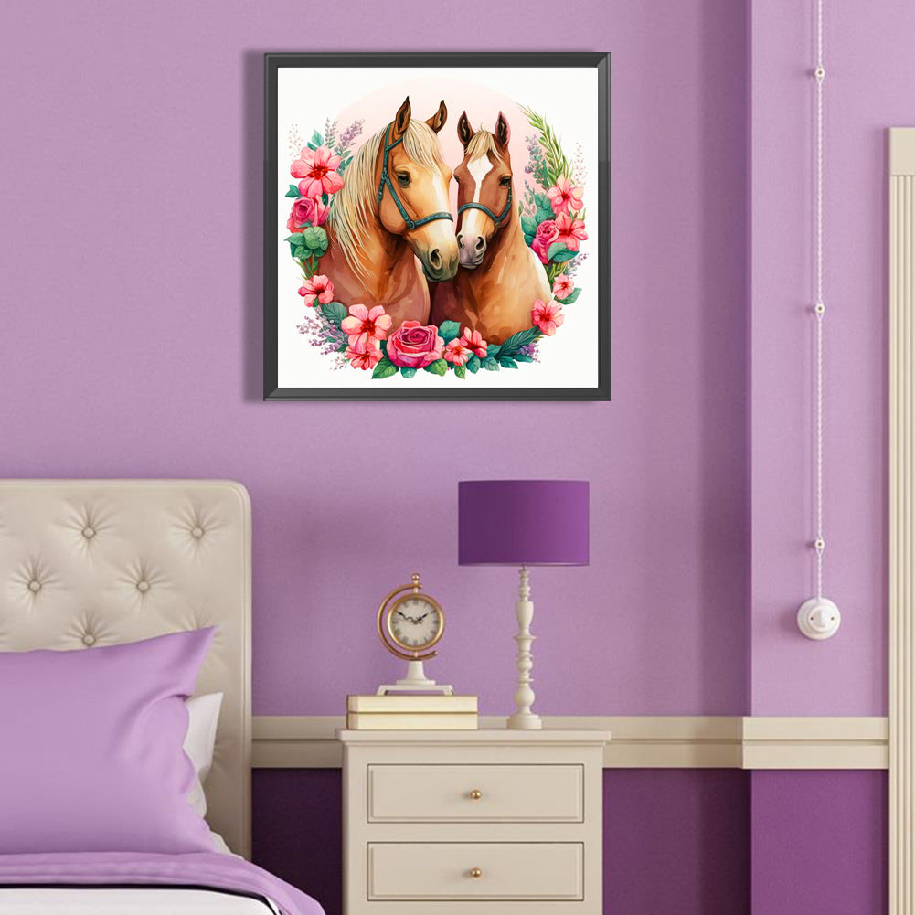 Horse - Full Round Drill Diamond Painting 40*40CM