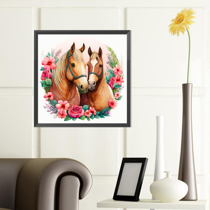 Horse - Full Round Drill Diamond Painting 40*40CM