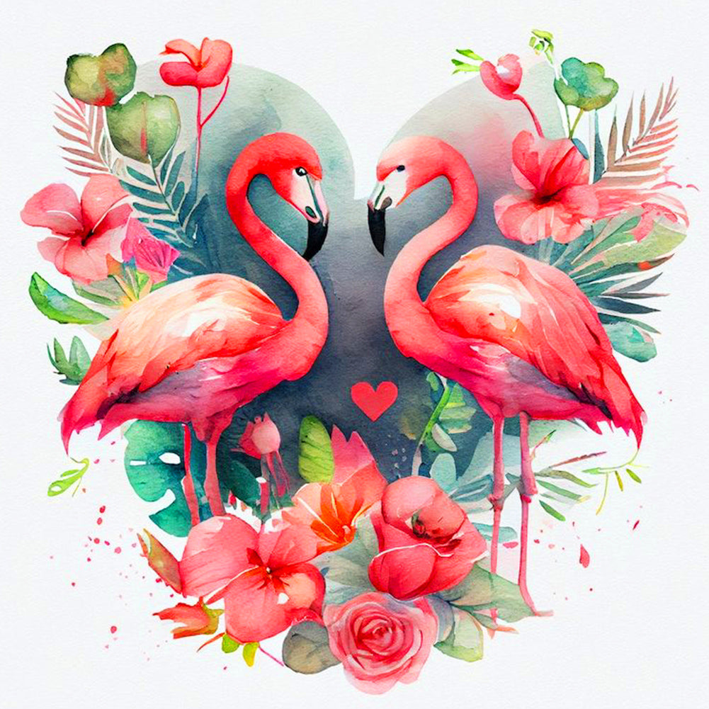 Flamingo - Full Round Drill Diamond Painting 40*40CM