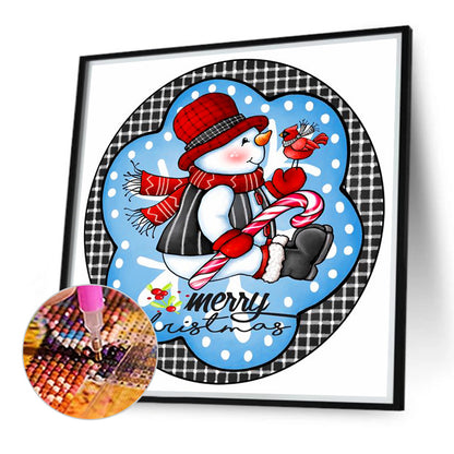 Christmas Snowman - Full Round Drill Diamond Painting 40*40CM