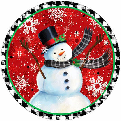 Christmas Double Snowman - Full Round Drill Diamond Painting 40*40CM