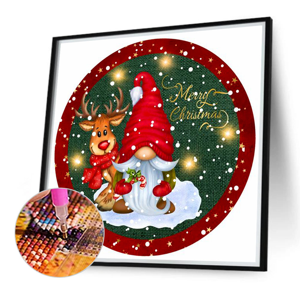 Christmas Gnome - Full Round Drill Diamond Painting 40*40CM