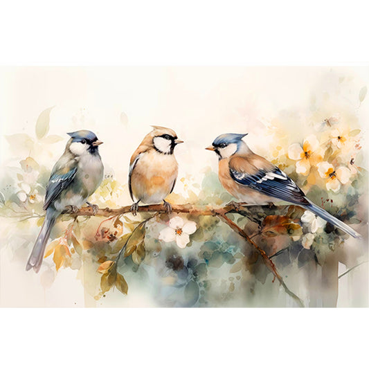 Beautiful Bird Flying On The Branch - Full Round Drill Diamond Painting 40*60CM