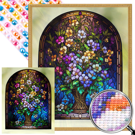 Flowers - Full Round Drill Diamond Painting 40*50CM