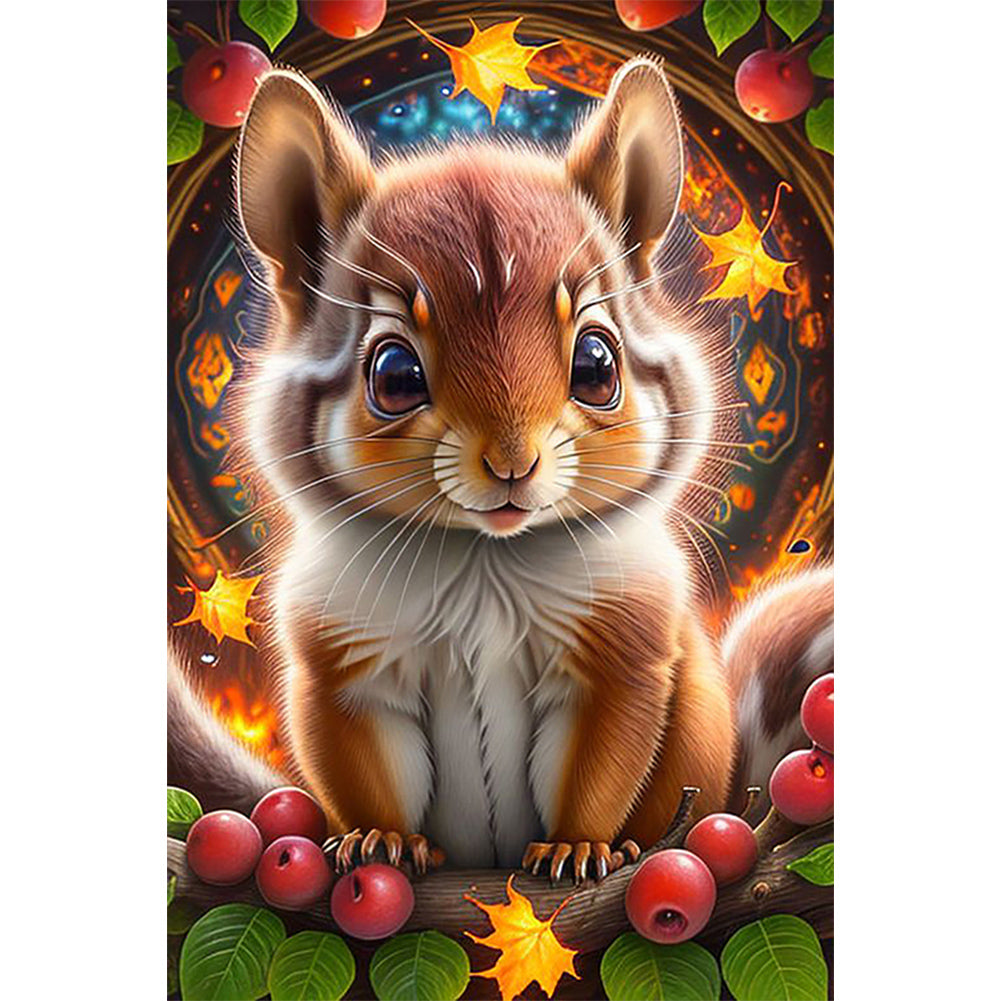 Squirrel - Full Round Drill Diamond Painting 40*60CM