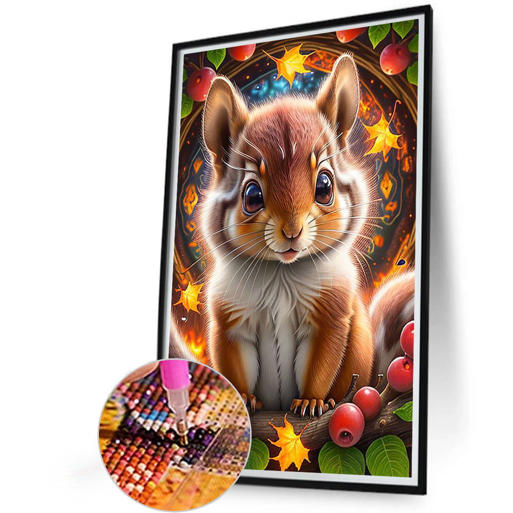 Squirrel - Full Round Drill Diamond Painting 40*60CM