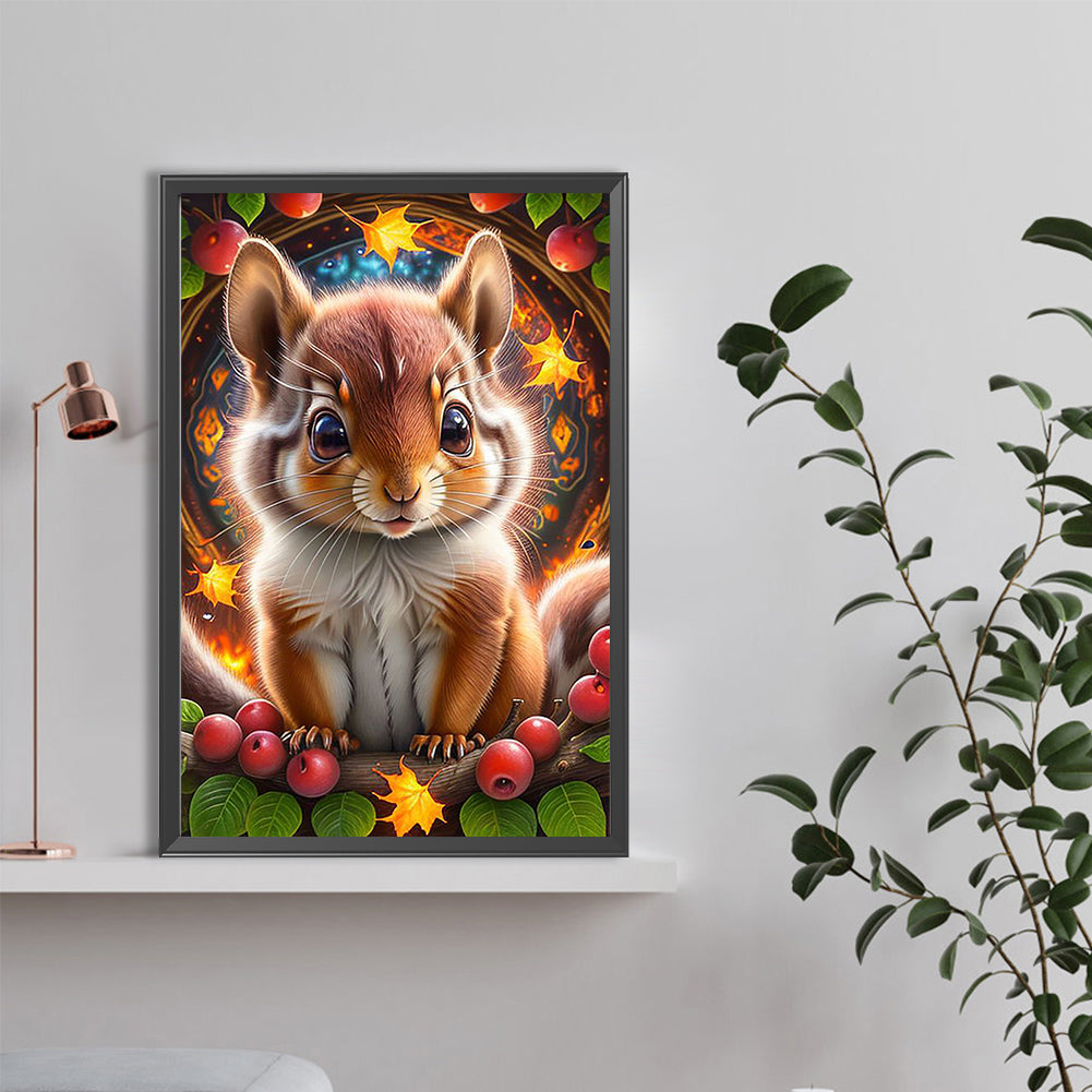 Squirrel - Full Round Drill Diamond Painting 40*60CM