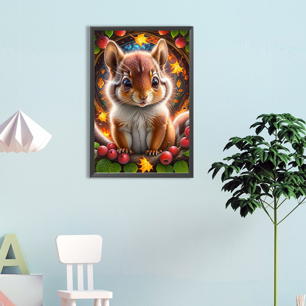 Squirrel - Full Round Drill Diamond Painting 40*60CM